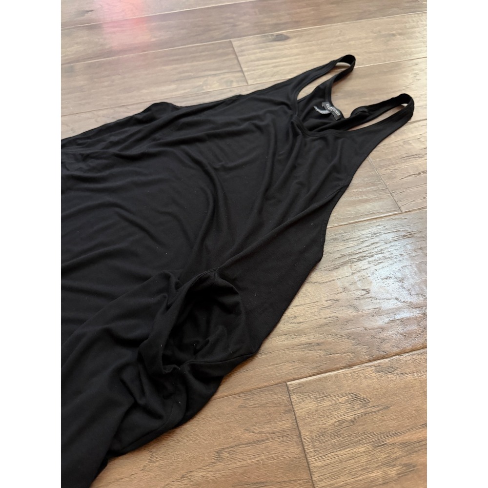 Eileen Fisher Tank Dress Womens PP Black Racerback Pockets Viscose - Picture 3 of 6